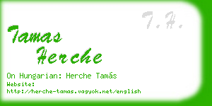 tamas herche business card